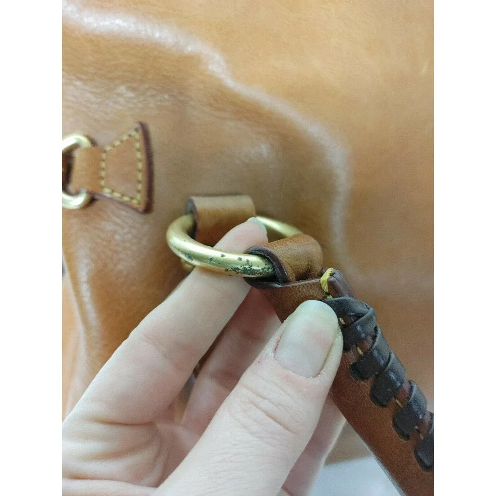 Dooney & Bourke Florentine Leather Tassel Medium Satchel $580 Cognac
